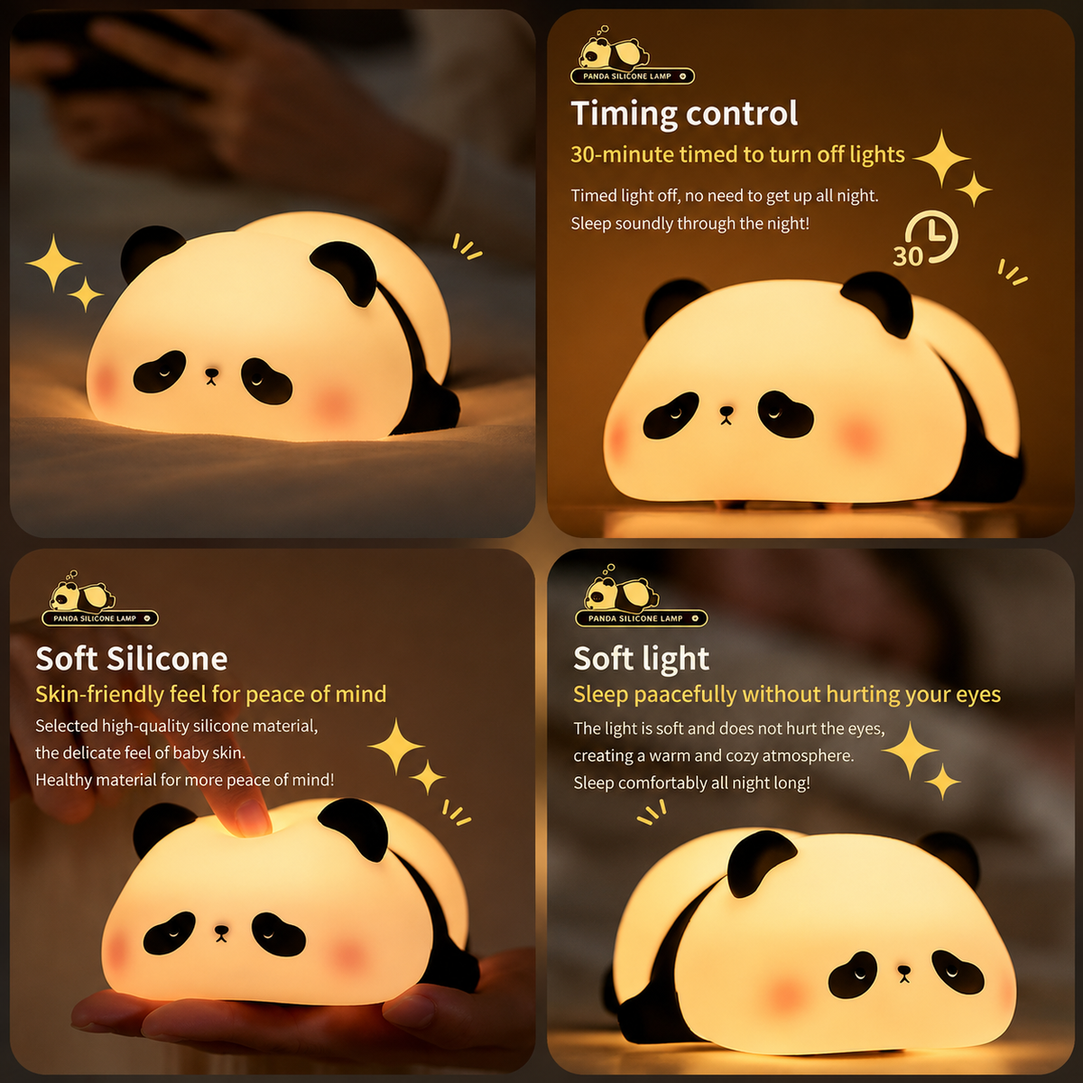 Cute Panda Night Light
