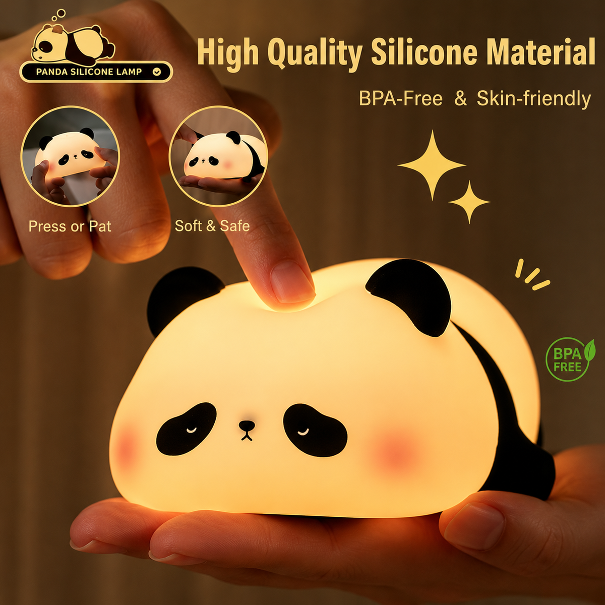 Cute Panda Night Light