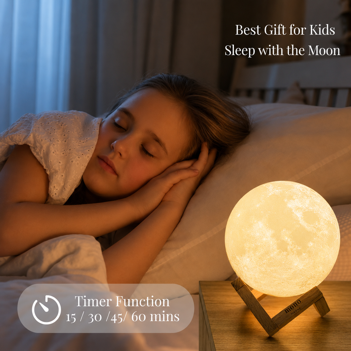 3D LED Moon Light