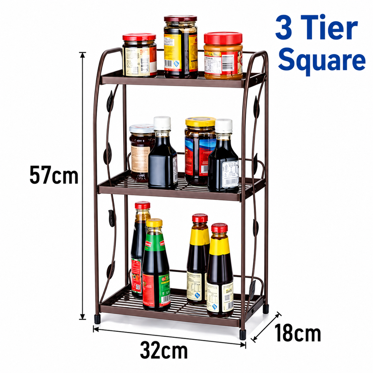 3-Layer Kitchen Storage Rack